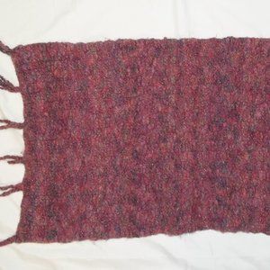 handmade doll blanket  with fringe 25" long X 17" wide